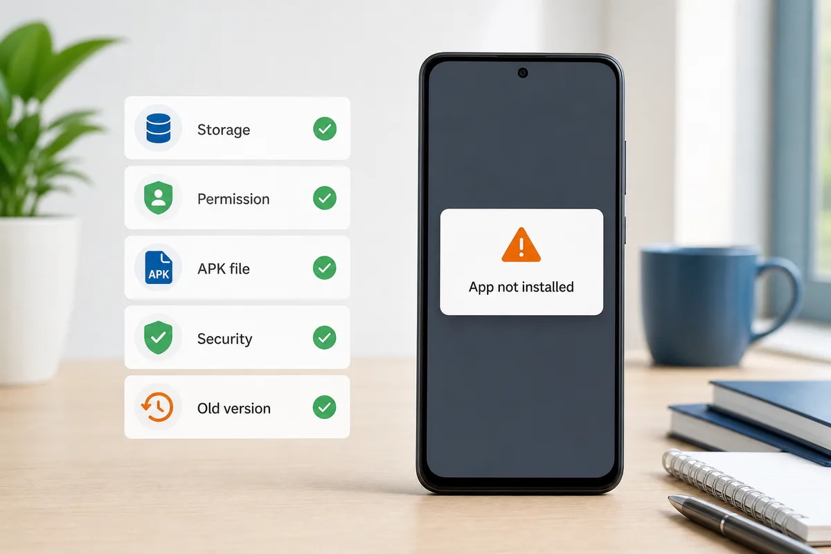 Android app not installed troubleshooting checklist