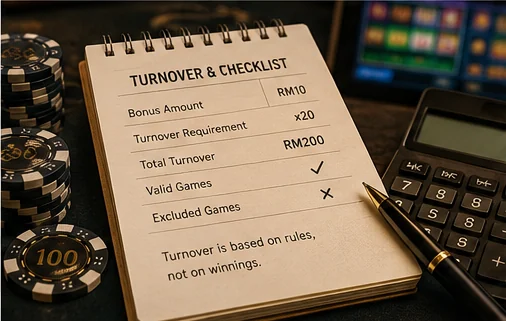 Bonus turnover and wagering requirement checks