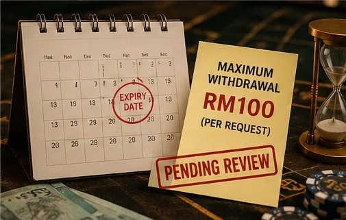 Maximum withdrawal and bonus expiry checks